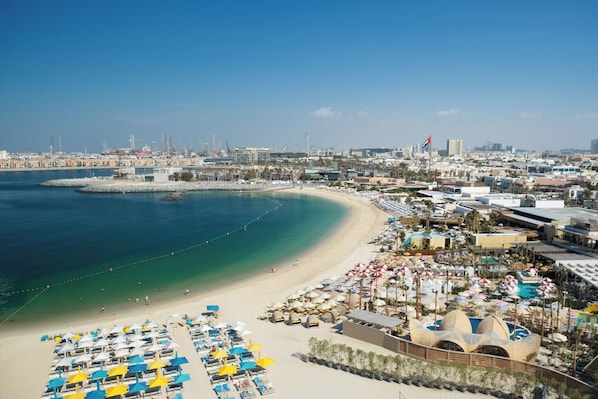 Rover Room Sea View Free Shuttle Service to Dubai Mall, Private Beach | Vue sur la plage/l’océan