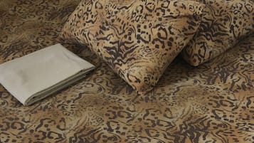 Hypo-allergenic bedding, individually decorated, individually furnished