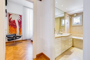 Apartment, 3 Bedrooms, Terrace | Bathroom | Separate tub and shower, rainfall showerhead, hair dryer, bidet - Colosseum Terrace Apartment (Rome)