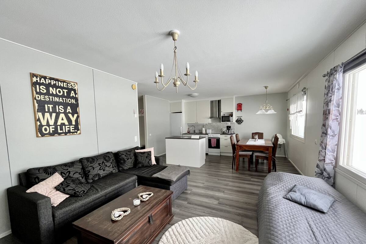 Apartment Kontu | Living area | Flat-screen TV