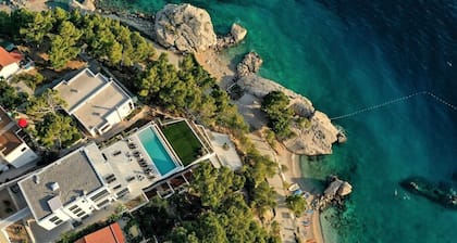 Luxusvilla Colomba in Brela, direkt am Meer