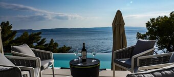Luxury villa Colomba in Brela, seafront