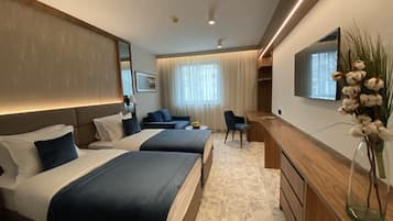 Standaard Twin kamer | 1 slaapkamer, hypoallergeen beddengoed, een minibar