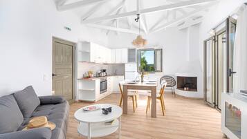 Family Villa, 2 Bedrooms, Private Pool | Living room | 28-inch flat-screen TV with satellite channels, TV