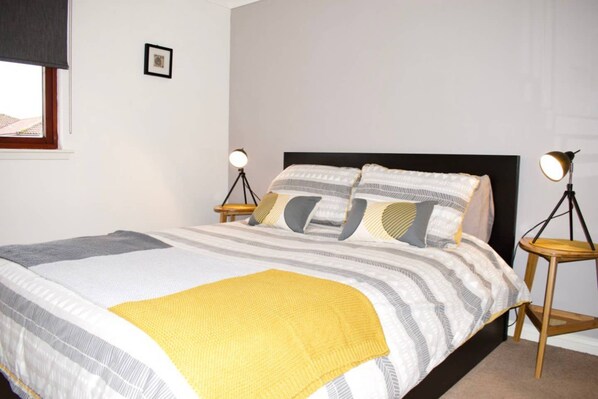 1 bedroom, iron/ironing board, bed sheets