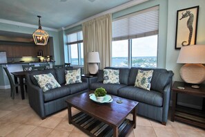 Condo, Multiple Beds (Crystal Tower 1801) | Living area
