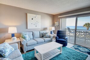 Condo, 2 Bedrooms | Living room | 32-inch TV with digital channels - El Matador Gulf Front (Fort Walton Beach)