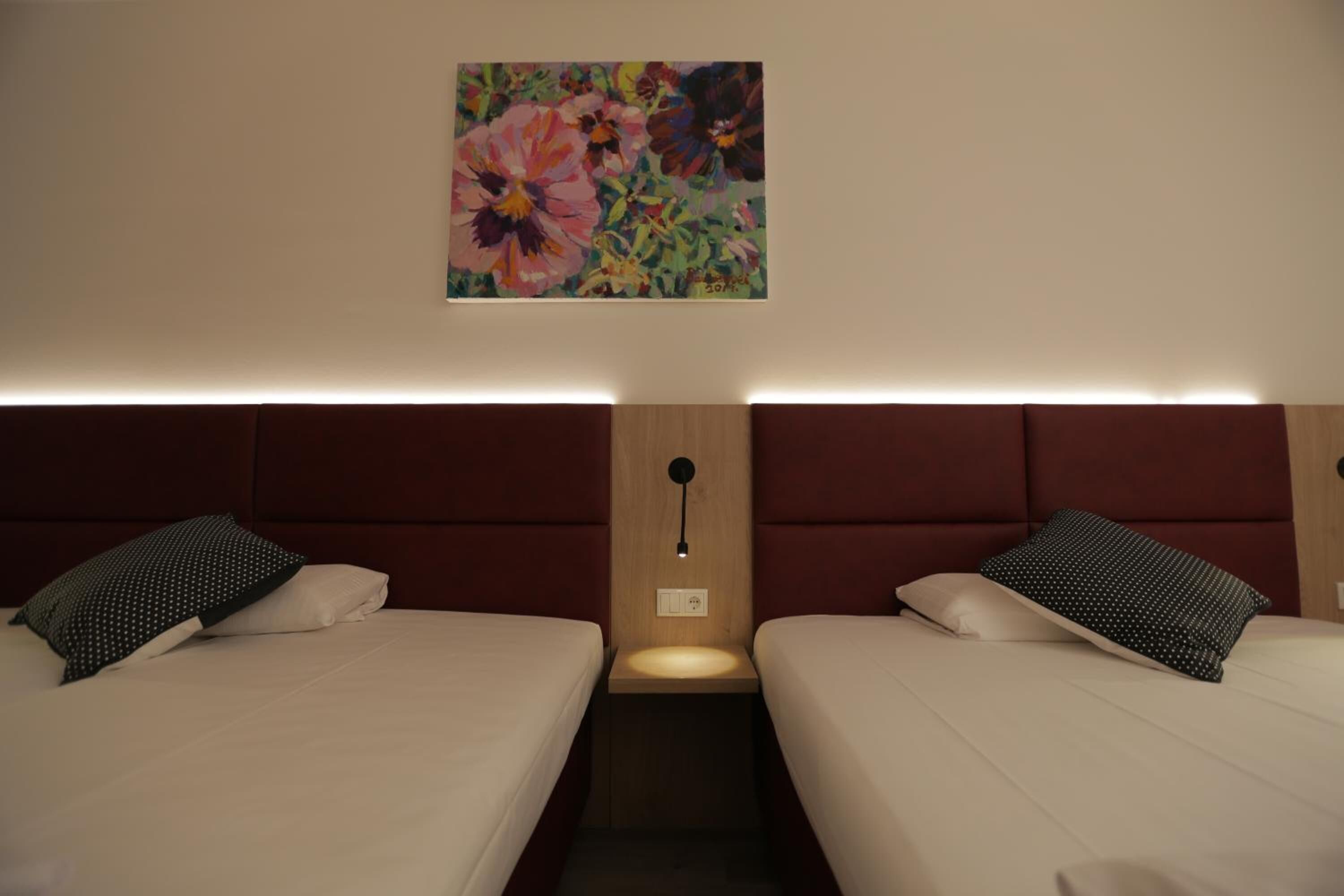 soundproofing, iron/ironing board, free wifi, bed sheets