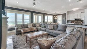 House, Multiple Beds | Living room | Flat-screen TV, fireplace - Destiny Shores by Five Star Properties (Destin)