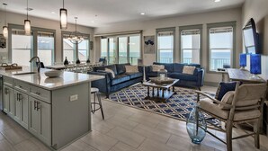 Duplex, Multiple Beds | Living room | TV - Luna Sol by Five Star Properties (Destin)