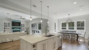 House, Multiple Beds | Private kitchen
