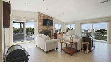 獨棟房屋, 4 間臥室 | 客廳 | 平面電視、壁爐、足球台