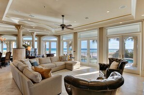 House, Multiple Beds | Living room | Flat-screen TV, fireplace