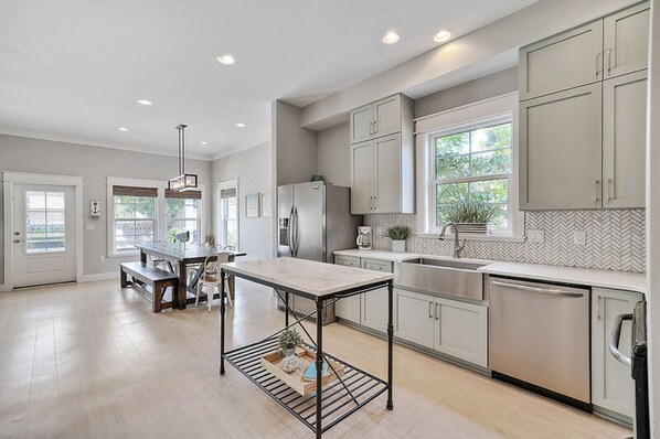 House, Multiple Beds | Private kitchen