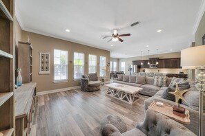 House, 5 Bedrooms | Living room | TV - Casa Azul by Five Star Properties (Miramar Beach)