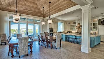 House, Multiple Beds | Private kitchen | Full-size fridge, microwave, oven, stovetop