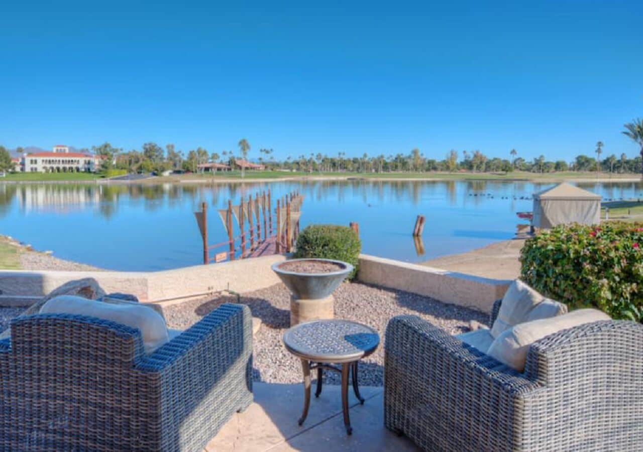 Lakefront & Golf View Dining: Experience a stunning Resort with fire pits.