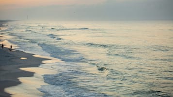 Private beach, white sand, sun-loungers, kayaking