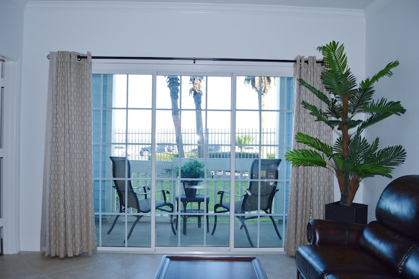 Patio view from the living room