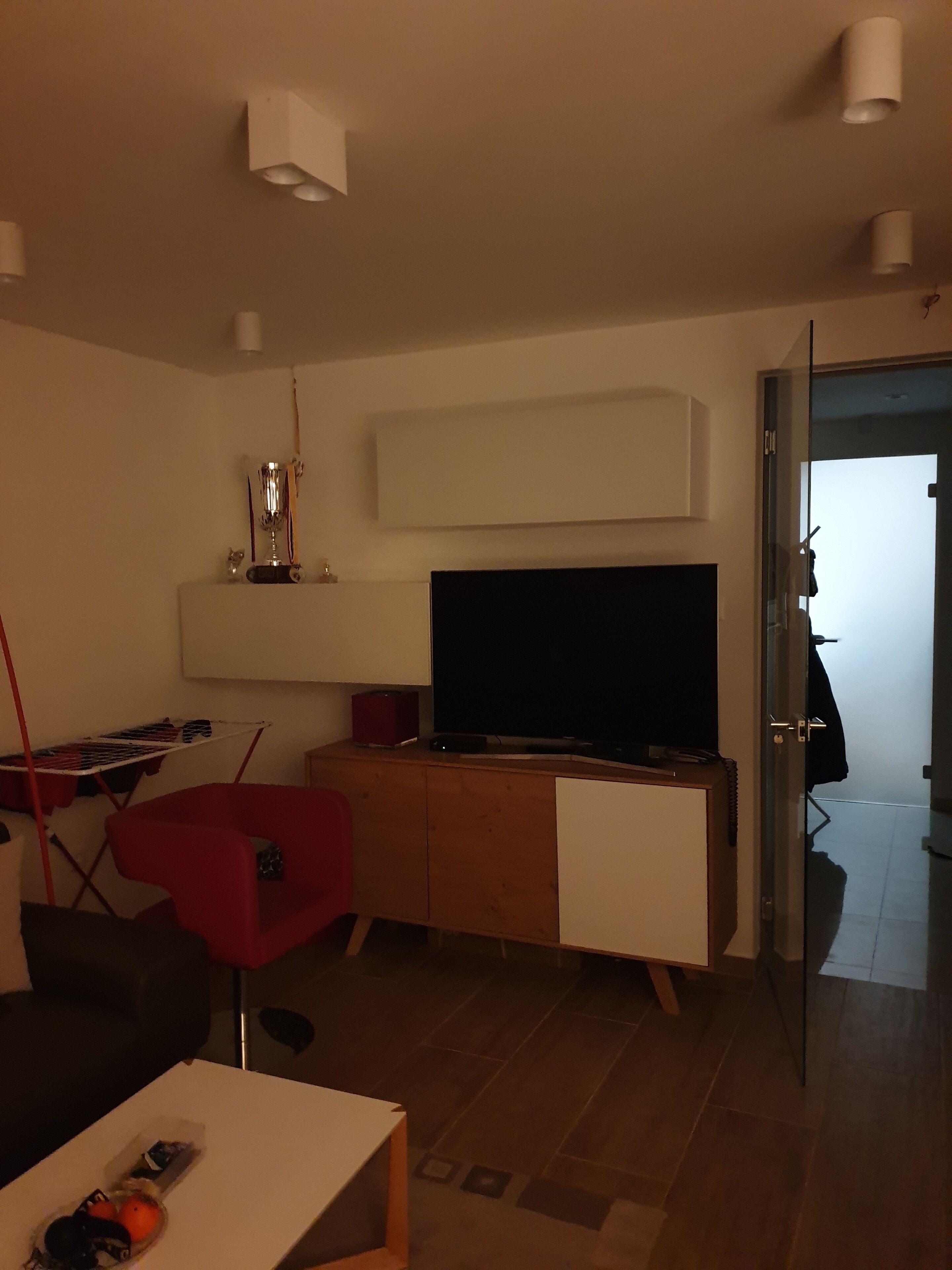 Family Studio | Living area | 135-inch Smart TV with satellite channels, TV, Netflix