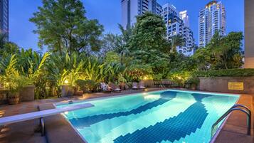 Indoor pool, outdoor pool