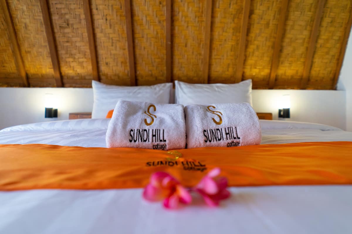 Phòng đôi Deluxe | Bộ đồ giường cao cấp, nệm có lớp đệm bông, minibar 