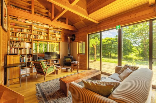 A calm house in the woods