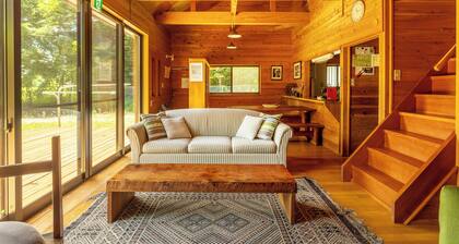 A calm house in the woods