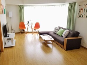 Apartment (706) | Living room | Flat-screen TV - AMS Tower 706 (Sapporo)