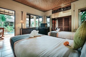 9 bedrooms, in-room safe, iron/ironing board, WiFi - 9 rooms for group at Ubud (Kecamatan Ubud,)