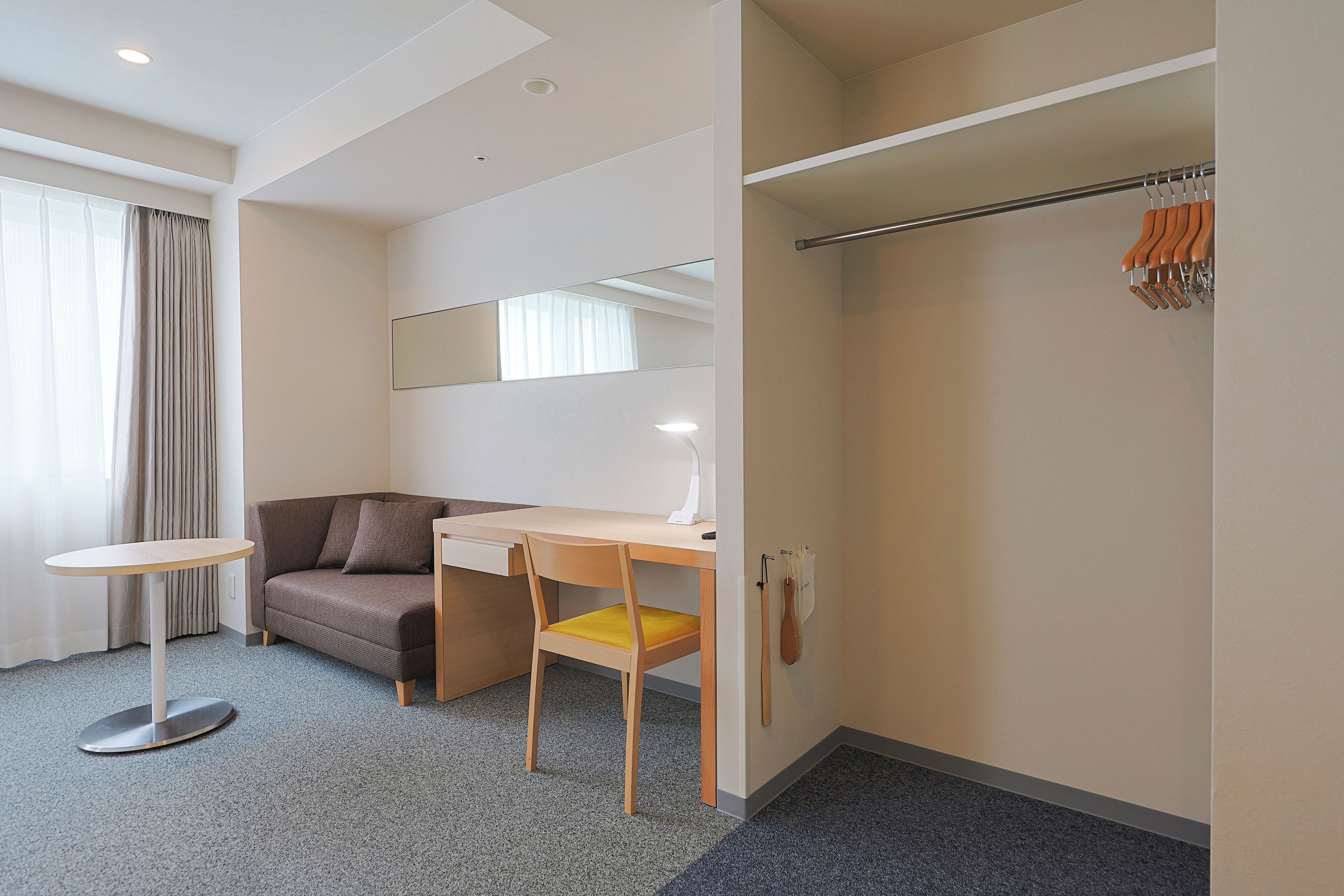 1 bedroom, desk, laptop workspace, iron/ironing board