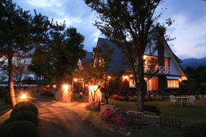 Front of property – evening/night