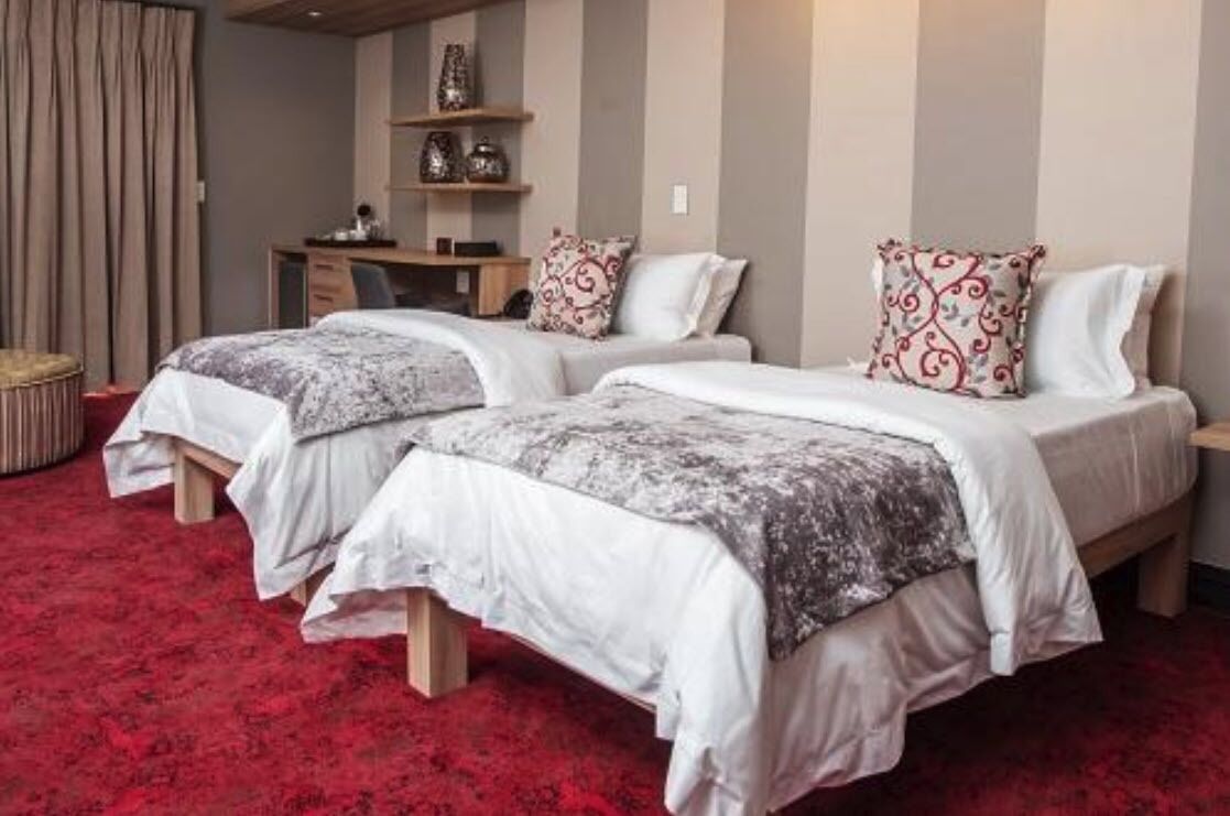 luxury twin room | in-room safe, blackout curtains, soundproofing, iron/ironing board