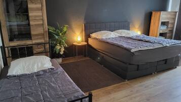 1 bedroom, iron/ironing board, travel crib, free WiFi