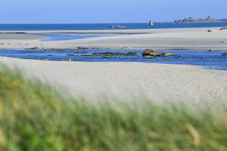 Beach nearby, white sand