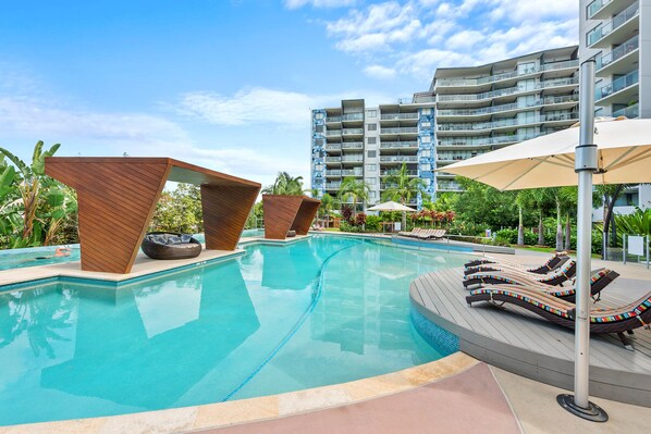 Outdoor pool - Tropical Resort ~ 2 Bed/2 Bath/1 Car ~ West End (West End)