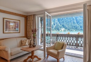 Deluxe Double Room, Balcony | Living area | 102-cm flat-screen TV with satellite channels, TV