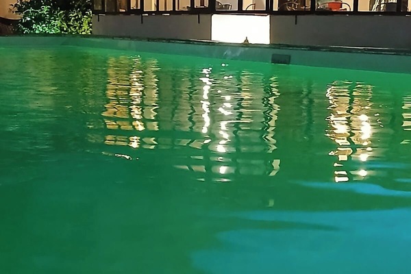 Outdoor pool, open 9:00 AM to 8:00 PM, sun loungers