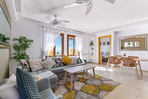 Apartment, 2 Bedrooms | Living area | Flat-screen TV