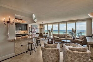 Condo, 3 Bedrooms | Living room | Flat-screen TV, DVD player