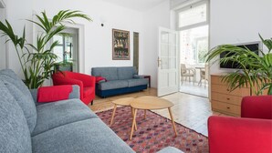 Apartment, 2 Bedrooms | Living area | Flat-screen TV - Casa Internazionale (Riva del Garda)