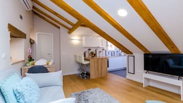 Apartamento (One-Bedroom Apartment) | 1 dormitorio, tabla de planchar con plancha, wifi gratis y ropa de cama