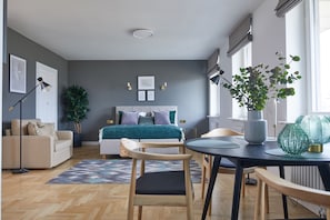 Suite estudio Confort | Ropa de cama hipoalergénica y decoración individual