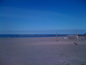 Beach nearby, sun loungers