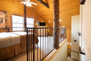 Cabaña familiar, 2 habitaciones, hidromasaje | Ropa de cama de alta calidad y decoración personalizada