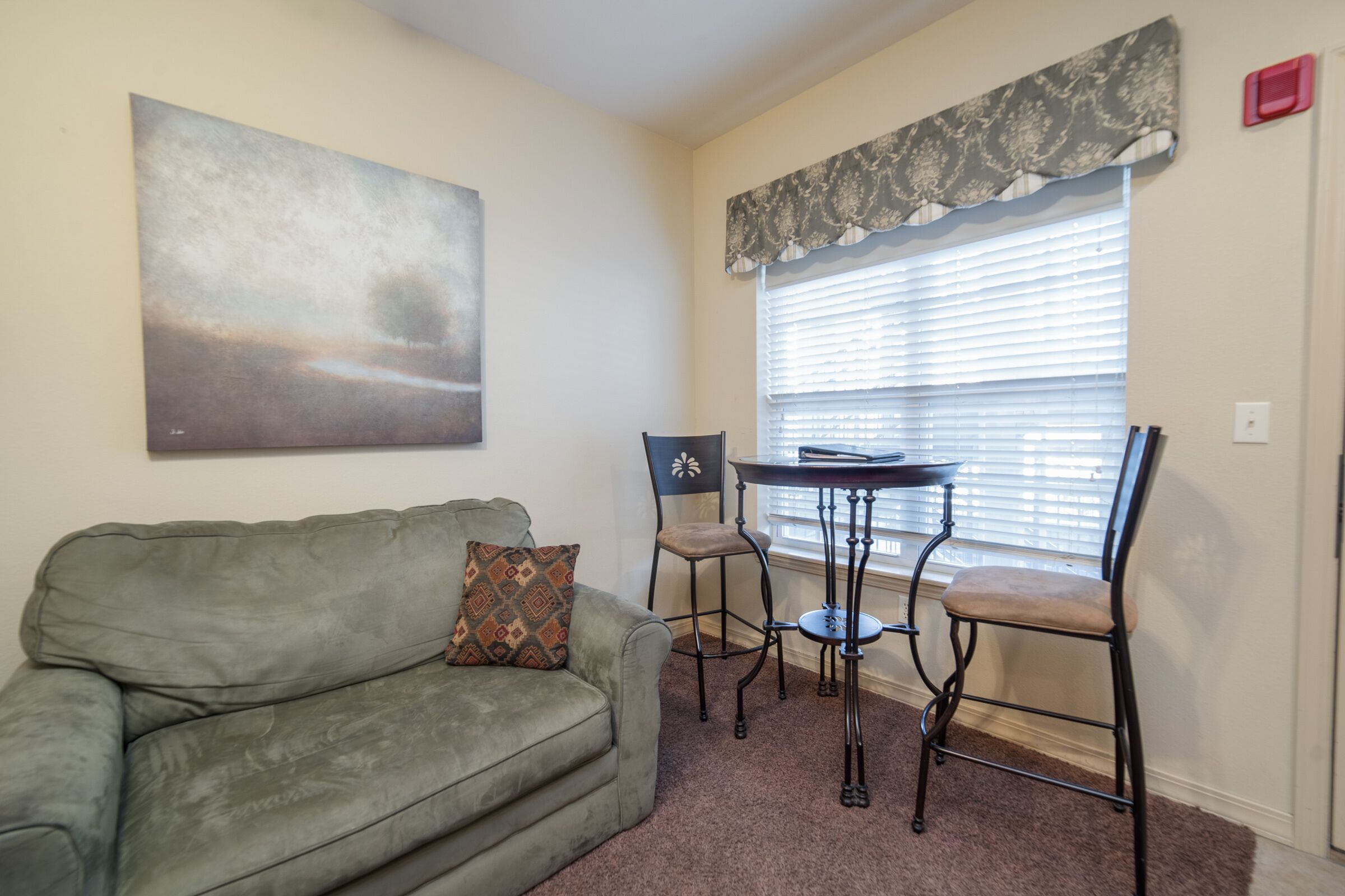 deluxe studio suite, 1 queen bed, refrigerator | living area | 40-inch flat-screen tv with cable channels, tv, dvd player