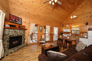 House, Multiple Beds (Above The Falls #144) | Living room