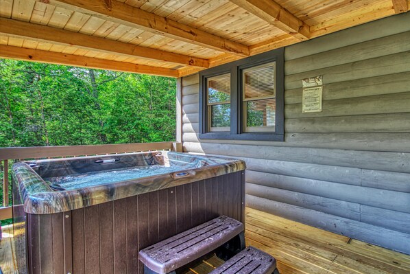 Maison, 1 très grand lit et 1 canapé-lit (Mountain Serene #119) | Terrasse/Patio