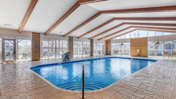 Indoor pool, seasonal outdoor pool