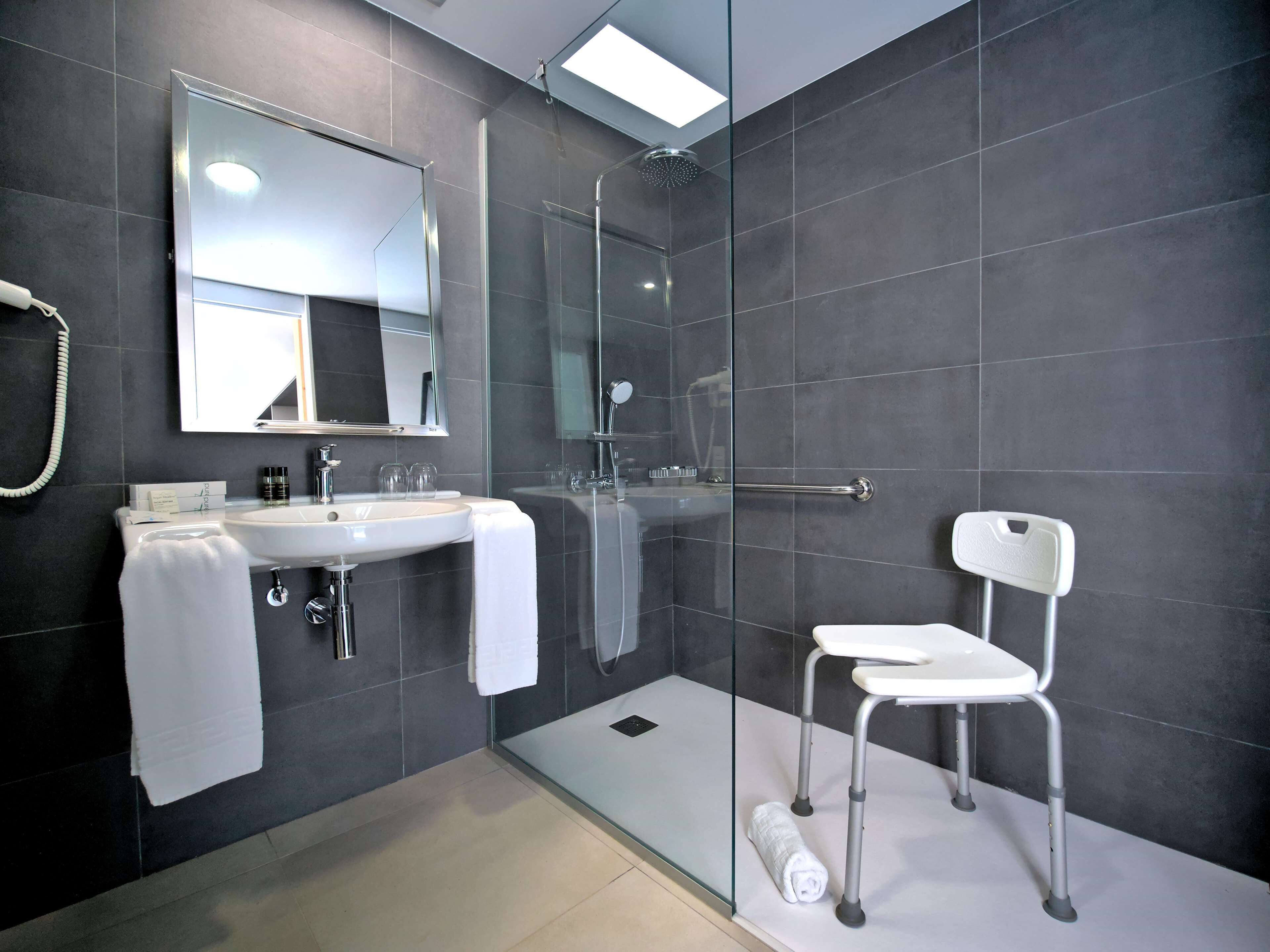 free toiletries, hair dryer, towels